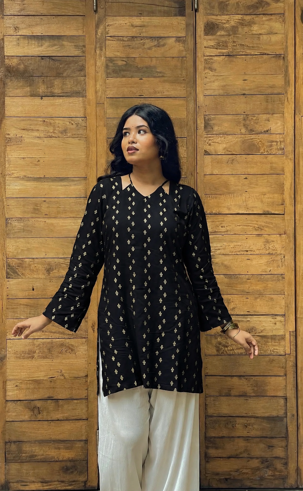 Shidur black kurti