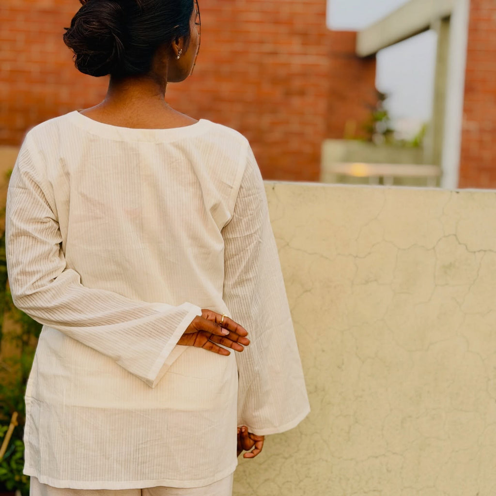 Pure White Kurti (Inner Attached)