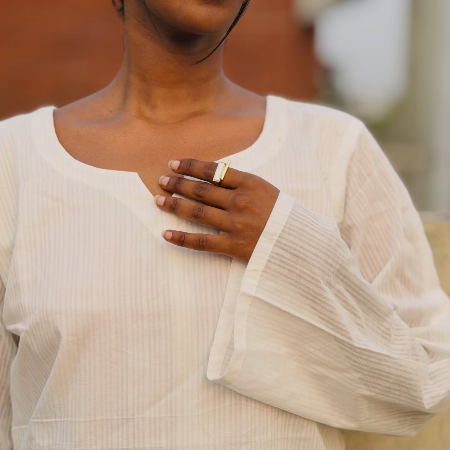 Pure White Kurti (Inner Attached)