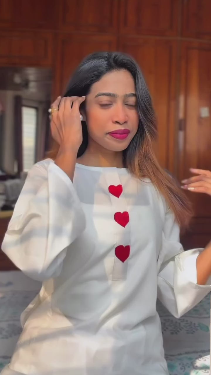 Noor - White Kurti