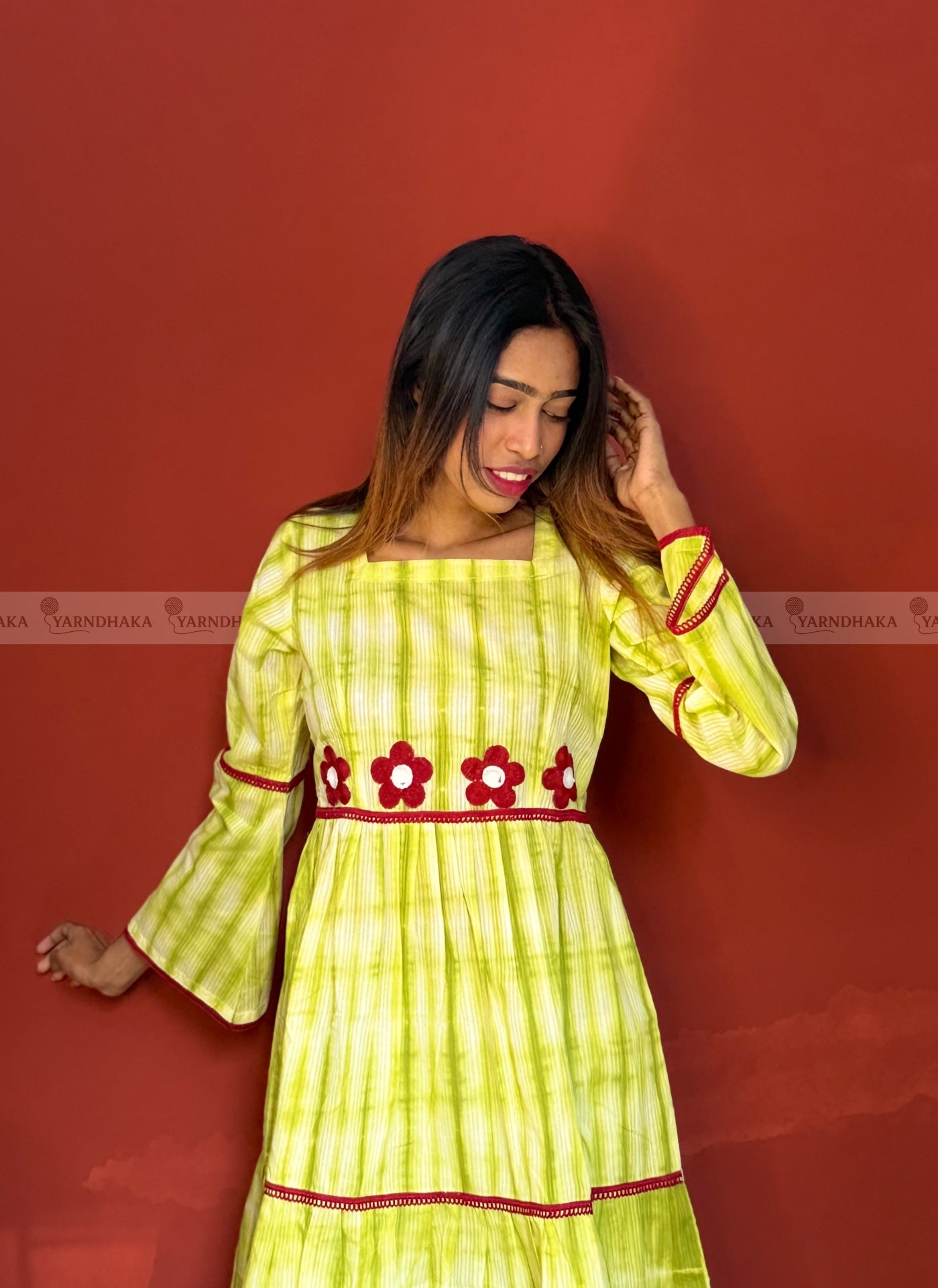 Spring Frock - Premium Tie-Dye Cotton